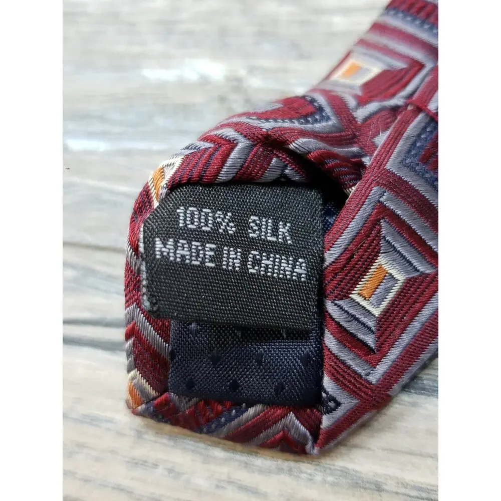 Ron Chereskin Men's Geometric Silk Neck Tie